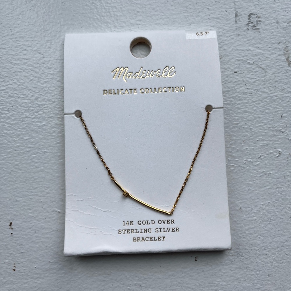 🎁FREE GIFT WITH PURCHASE Madewell Gold over sterling silver minimalist bracelet